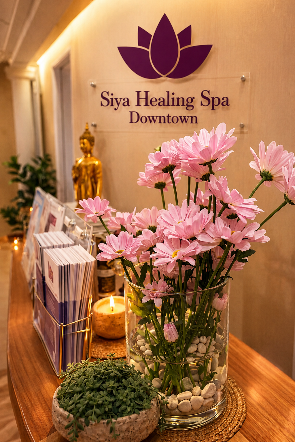 Thai Massage FiDi treatment room at Siya Healing Spa Downtown