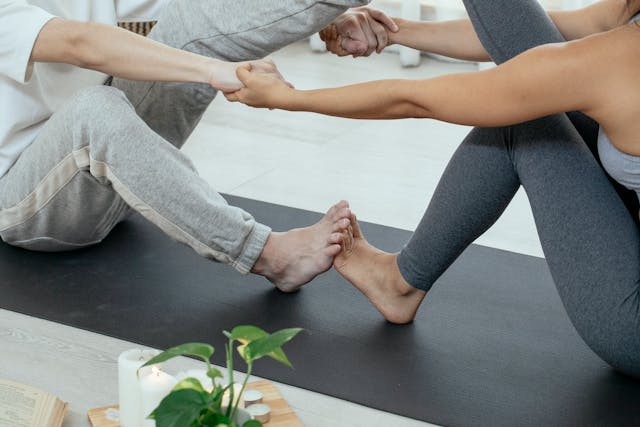 Thai yoga massage energy flow