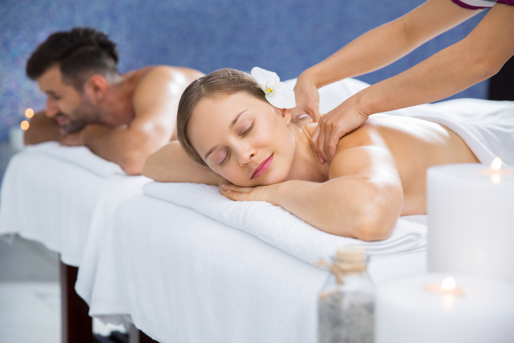 couple's deep tissue massage