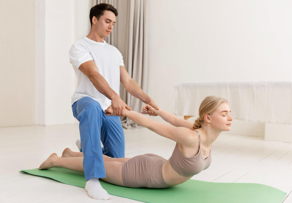 traditional thai massage session
